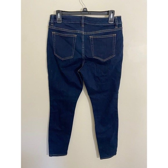 Michael Kors Selma Skinny Leg High-Rise‎ Denim Dark Blue Jeans Size 6 - Picture 3 of 5